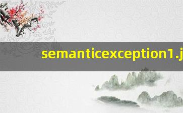 semanticexception