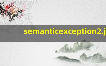 semanticexception