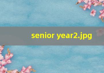 senior year