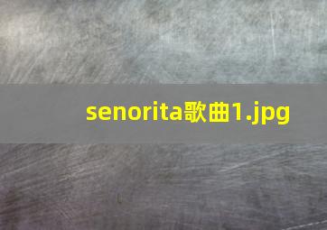 senorita歌曲
