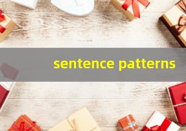 sentence patterns