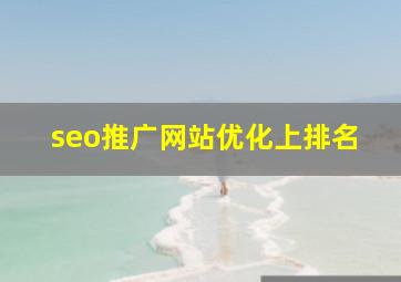seo推广网站优化上排名