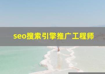 seo搜索引擎推广工程师