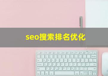 seo搜索排名优化