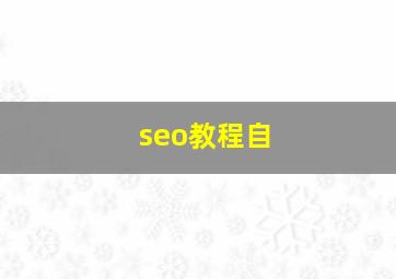 seo教程自