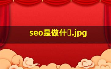 seo是做什�