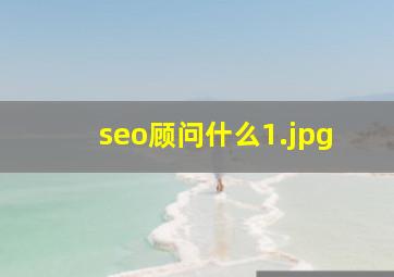 seo顾问什么