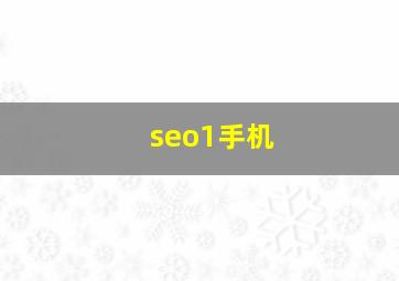 seo1手机