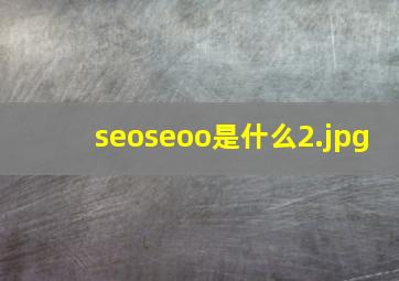 seoseoo是什么