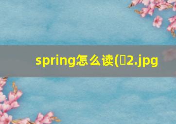 spring怎么读(�