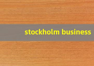 stockholm business 
