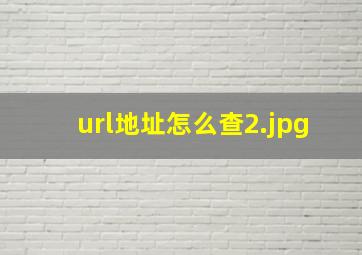 url地址怎么查