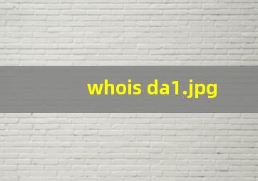 whois da