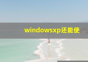 windowsxp还能使
